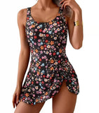 Emoswim-One Piece Swimdress Swimsuits for Women Tummy Control Swim Dresses Skirt Bathing Suit