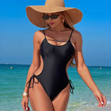 Emoswim - Maillot de Bain une Pièce Sans Manches Femme Été, Contrôle du Ventre, Maillot de Bain Été 2025
