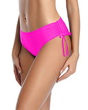 Emoswim – Stylishes Bikiniunterteil zum Binden für Teenager – Neonpink