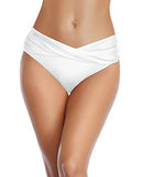 Emoswim - Freche High-Cut-Bikinihose für kurvige Frauen - Weiß