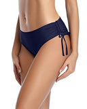 Emoswim – Damen-Badehöschen im knappen Design mit seitlicher Bindung – Marineblau