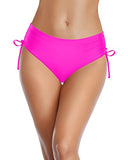 Emoswim – Stylishes Bikiniunterteil zum Binden für Teenager – Neonpink