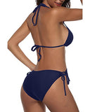 Emoswim - 2 Piece Summer Beach Ready Bikini Sets For Women-Navy Blue