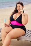 Emoswim-Rückenfreier Neckholder-Badeanzug sexy Einteiler DGPS1502