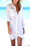 Emoswim-Pocket Long Sleeve Cover Up