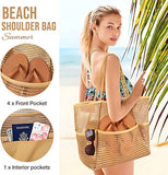 Emoswim-🔥Damen Schwimmen Strandtasche Tragbare Umhängetasche Aufbewahrungstasche Crossbody Bag Vielseitige Netztasche