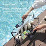 Emoswim-Large-capacity Swimming Bag Transparent Visible Waterproof Wash Bag Foldable Portable Storage Bag