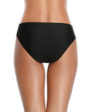 Emoswim - Damen High-Waisted V-Schnitt Bikinislip-Schwarz