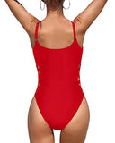 Emoswim - Verstellbarer Träger Sexy Damen Einteiler Badeanzug-Rot