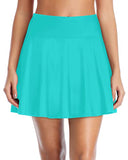 Emoswim - Women High Waisted Long Skirted Swimsuit Bottom-Aqua