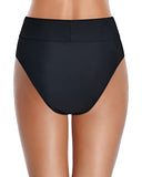 Emoswim – Hochgeschnittene, freche Bikinihose für Damen – Schwarz