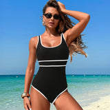Emoswim-One Piece Boho Swimsuits for Women High Waisted Tummy Control Cutout Vintage Swimsuit Bathing Suit