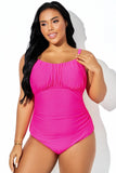 Emoswim - Einteiliger Badeanzug mit verstellbaren Trägern und dreifachem Perlenaccessoire DGPS1508