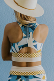 EMOSWIM - Floral Racerback Figurschmeichelnder Bikini-Set