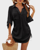 Emoswim-Vertuschung Tunnelzug Strandkleid-Hemd